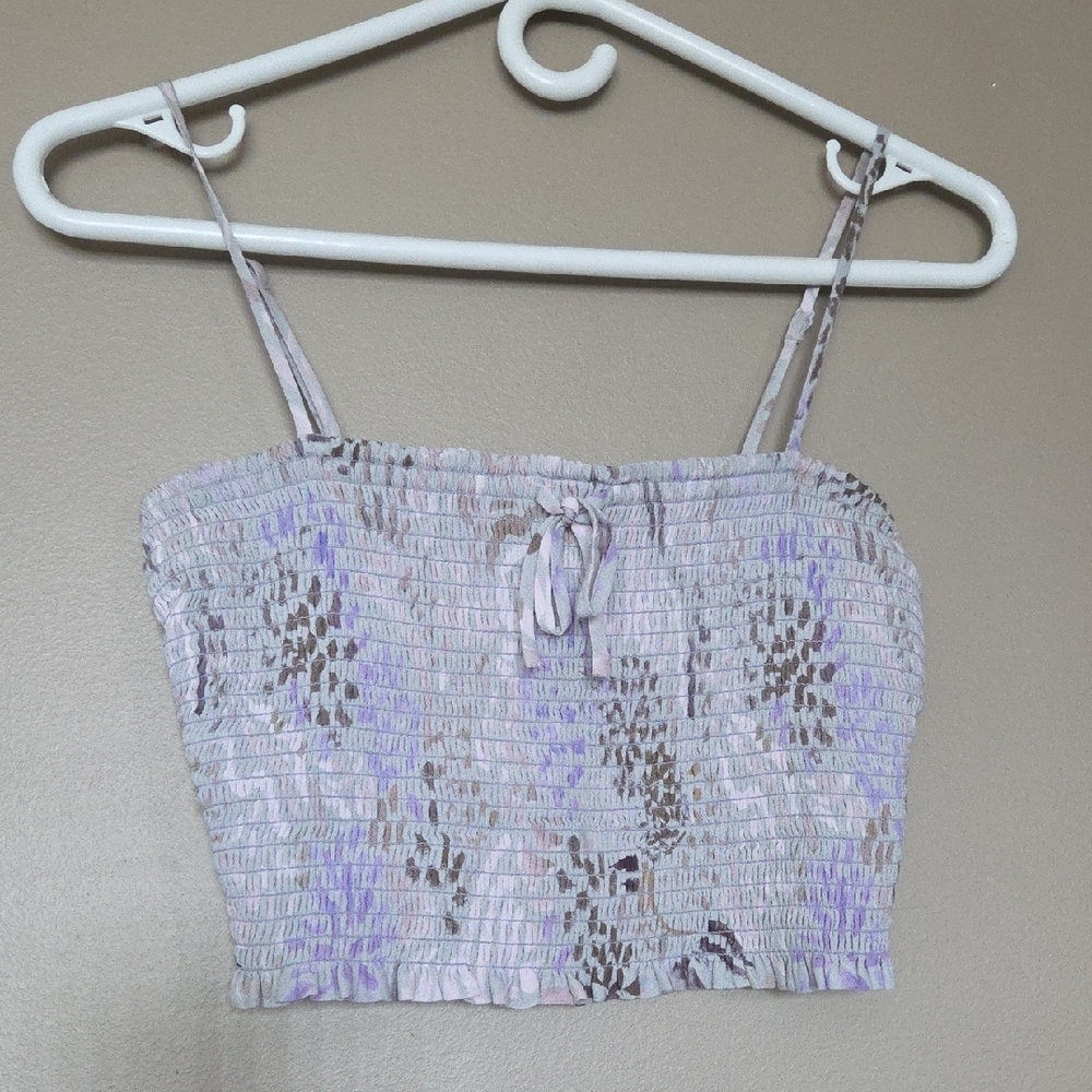 Wilfred Purple Tube Top With Spaghetti Straps Size S